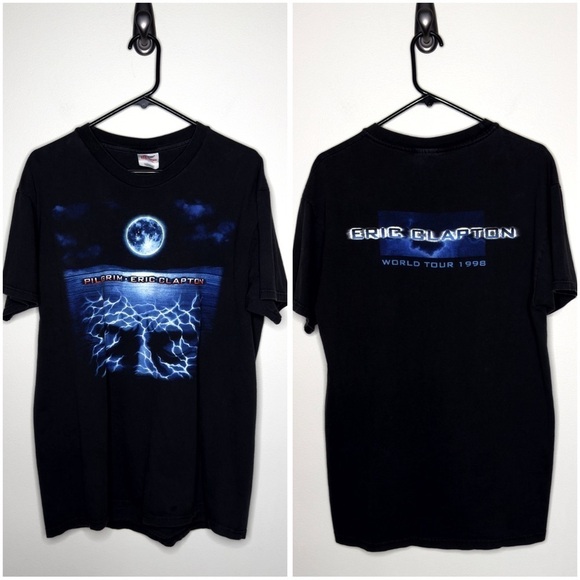 Eric Clapton 1998 WORLD TOUR Tシャツ Vintage 1998 Eric Clapton World Tour T-shirt | eBay